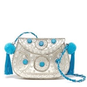 Shiraleah Metal Embellished Crossbody Turquoise